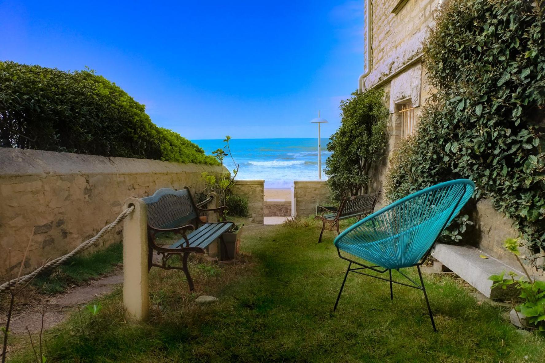 Magnifique Appartement Avec Terrasse, Parking Et Vue Sur L'Ocean Pour 5 Biarritz Ngoại thất bức ảnh